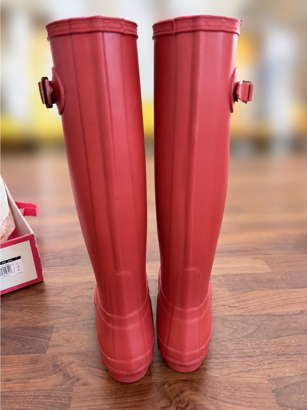 Hunter Tall Orange Waterproof Rain Boots - Picture 6 of 11
